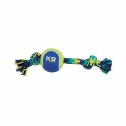 ZS K9 Knotted Rope Bone w. T-Ball, 23 cm