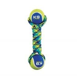 ZS K9 Double T-Ball Rope + 2 Balls,31 cm
