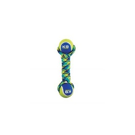 ZS K9 Double T-Ball Rope + 2 Balls,31 cm