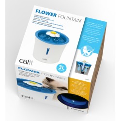 Catit Flower Fountain, 3 litri, blue, with LED