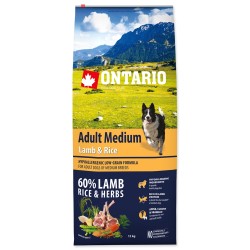 Ontario Adult Medium Lamb & Rice12 kg
