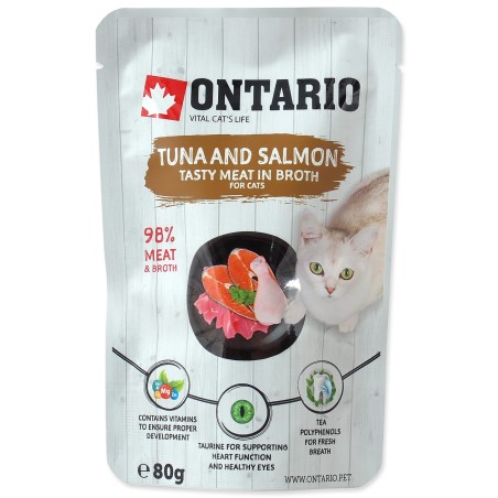 TUNA & SALMON IN BROTH 80 gr