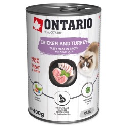 Ontario Adult Cat Chicken & Turkey in Broth