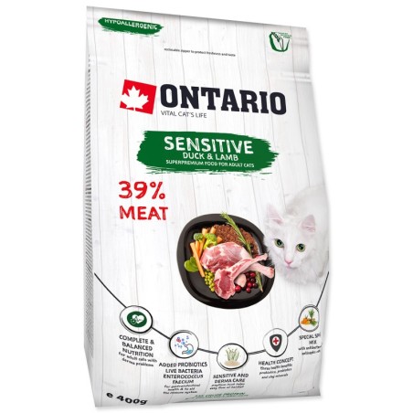 ONTARIO ADULT CAT SENSITIVE DUCK & LAMB