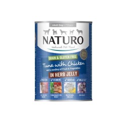 ADULT DOG GRAIN & GLUTEN FREE SALMON WITH CHICKEN IN A HERB JELLY 390G