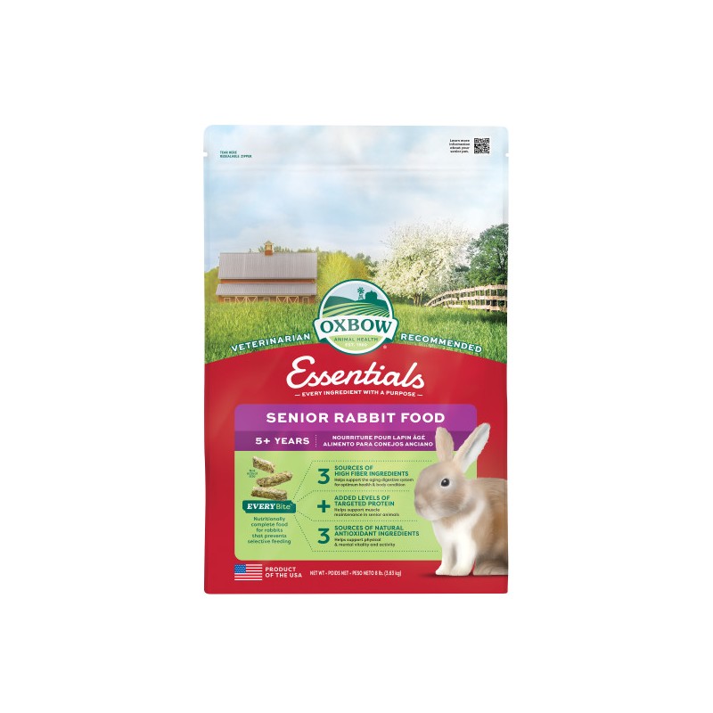 Oxbow Essentials Senior Rabbit Food- Alimento complementare per conigli anziani