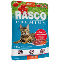 Rasco Premium Cat Adult- Beef & Herbs 85 gr
