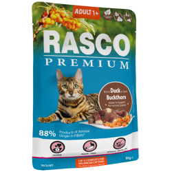 Rasco Premium Cat Adult, Duck, Bucktohorn 85 gr