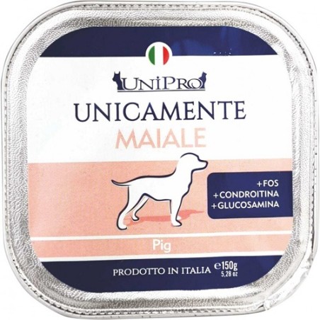 UNIPRO DOG UNICAMENTE MAIALE 150 GR.