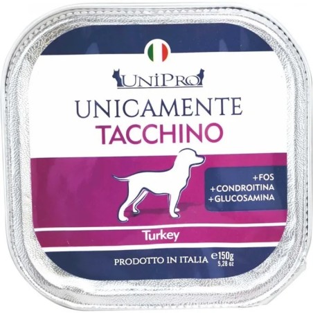 Unipro Unicamente Tacchino Cibo Umido Per Cani Adulti