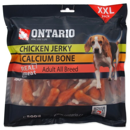 ONTARIO SNACK CHICKEN KERKY + CALCIUM 500G