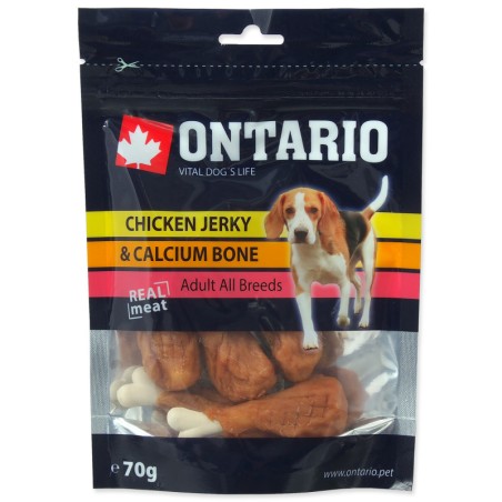 ONTARIO SNACK CHICKEN JERKY + CALCIUM 70G